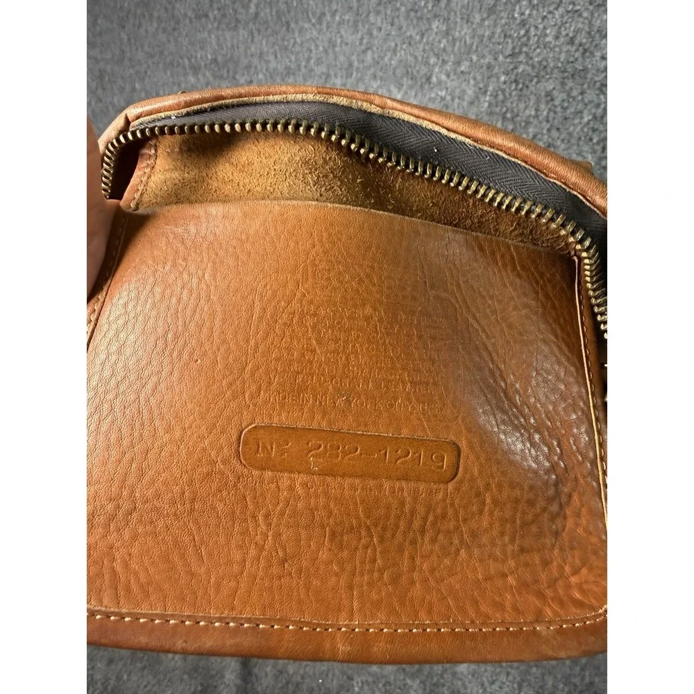 vtg 70s Coach NYC Glove Tanned Leather Doctor Slim Satchel Bag Tan USA